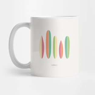 Hawaii Surfboards Mug